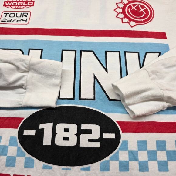 Blink 182 2023/2024 World Concert Tour Long Sleeve Shirt Men XL Stain READ - Picture 8 of 13